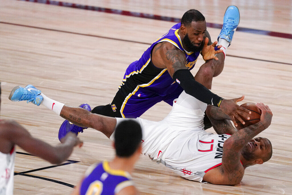 APTOPIX Rockets Lakers Basketball